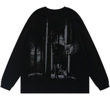 "Lost In Woods" Unisex Men Women Streetwear Graphic Sweater Daulet Apparel