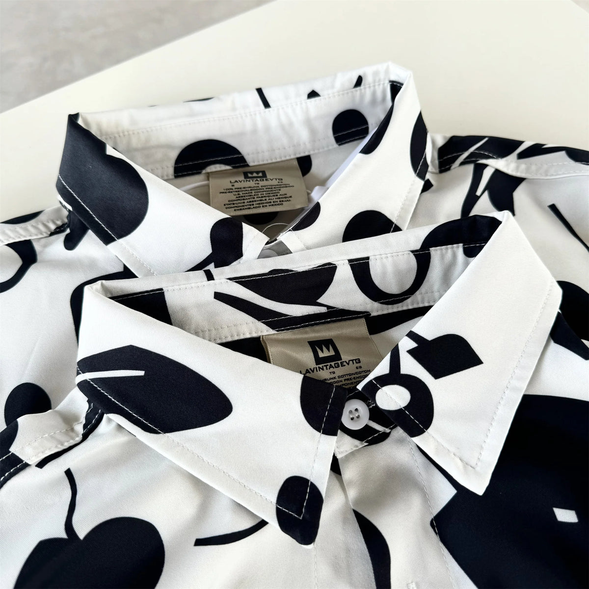 24ss New Retro Vintage Digital direct spray cherry print High-Street Casual long sleeved shirt Street King Limited