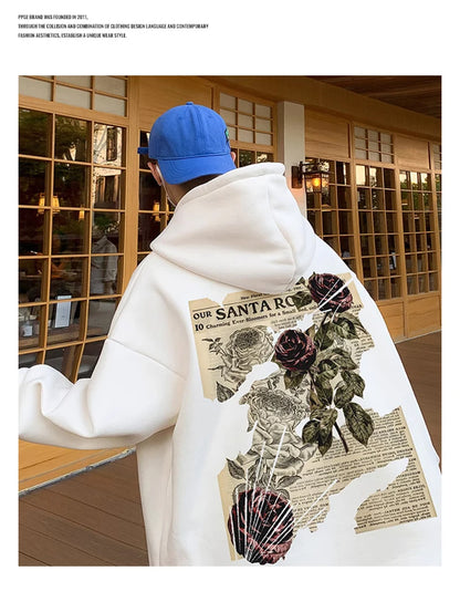 Skatercore Flame Bold Hoodie Cold-Weather Flex