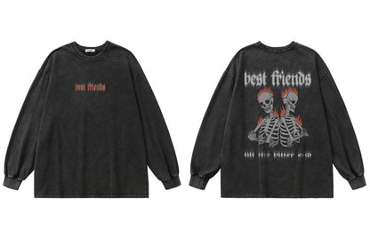 "Best Friends" Unisex Men Women Streetwear Graphic Sweatshirt Daulet Apparel