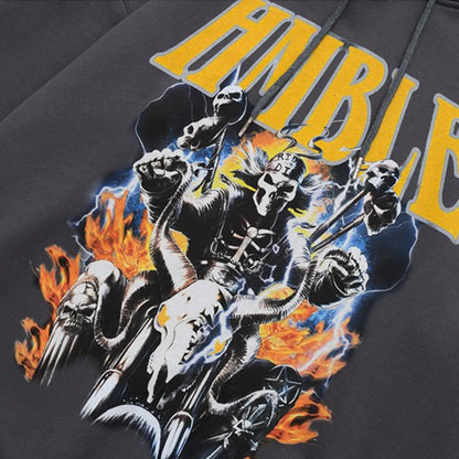 Rainbowtouches Hooded Unisex Sweatshirts Men Hip Hop Stylish Vintage Clothes Graphic Printing Essentials Comfortable Fashionable Street King Limited