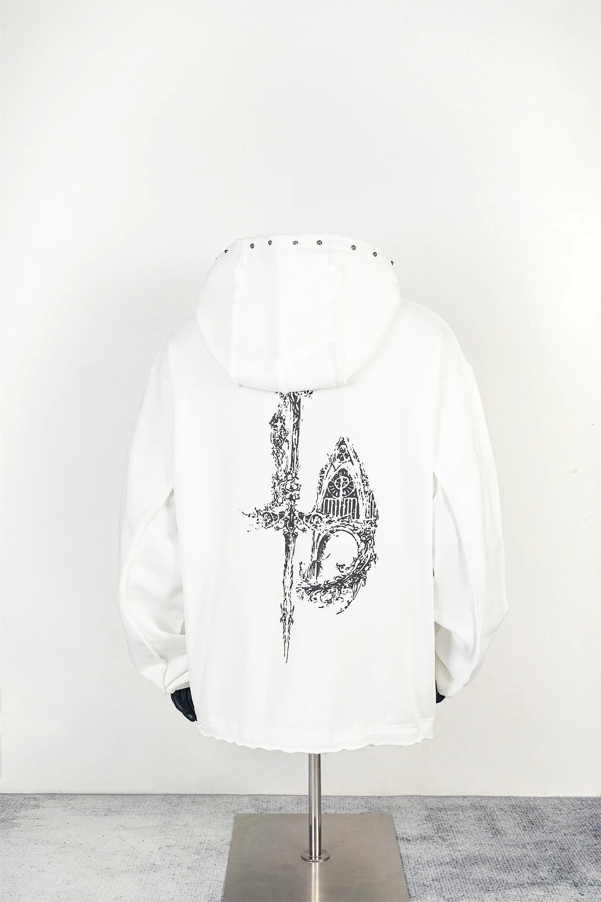 24ss THUG CLUB High-Street Dragon Print Cotton Casual Oversized Streetwear Hip-Pop Hoodies For Men Street King Limited