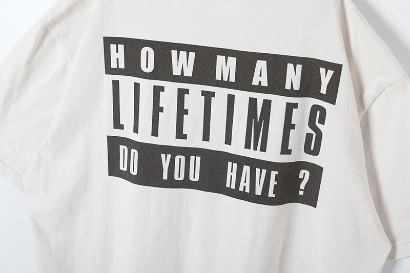 New SAINT T Shirt Letter Printing Summer Good Quality Men Woman Loose Casual Versatile Lovers Vintage Tops Tee Street King Limited