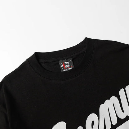 Saint T-shirt Summer Men Woman High Quality Street Hip Hop Chaopai Lovers Loose Casual O-Neck Wash Top Tees Street King Limited
