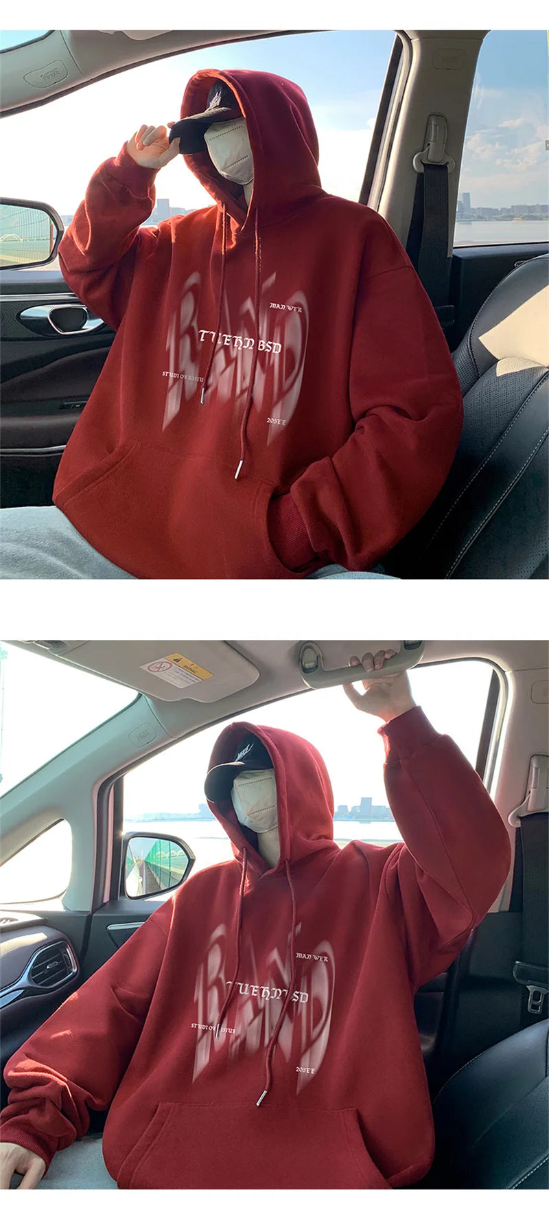 New Gothic Letter Printed Hoodies For Men Autumn Hip Hop Oversized Hooded Sweatshirt Y2K Streetwear Graphic Hoodie Tracksuit Street King Limited