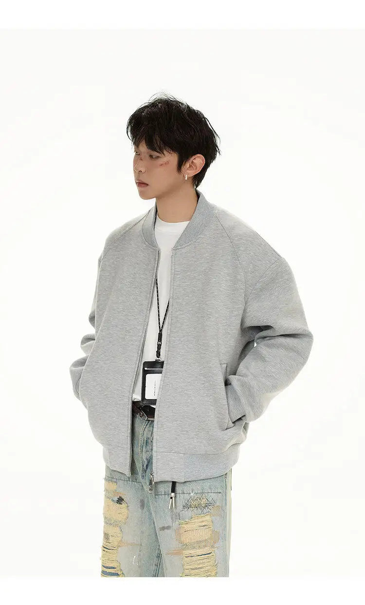 spring autumn air cotton baseball coat men streetwear fashion loose casual plus size bomber jacket women sweatshirt coat unique default style 499