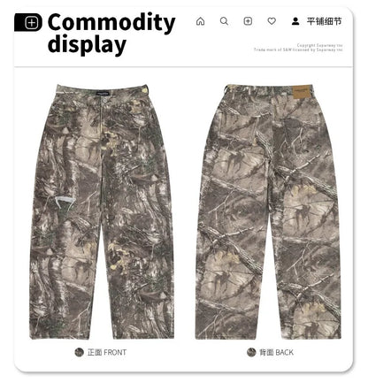 2024AW dry wood camo jeans Street King Limited