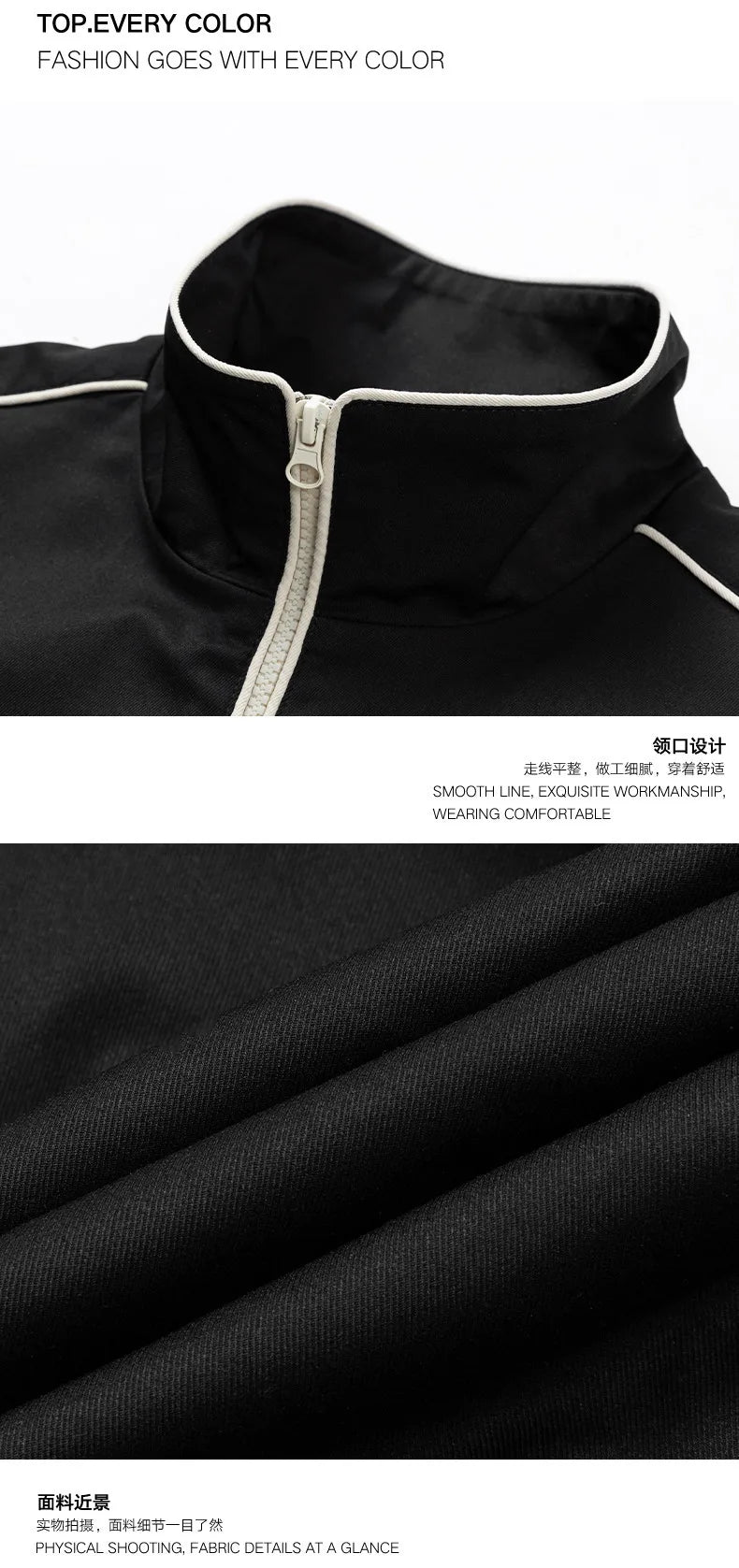 mens casual jackets oversized outdoor stand collar baseball coat spring casual varsity coat running fashion windbreaker unisex unique default style 3841