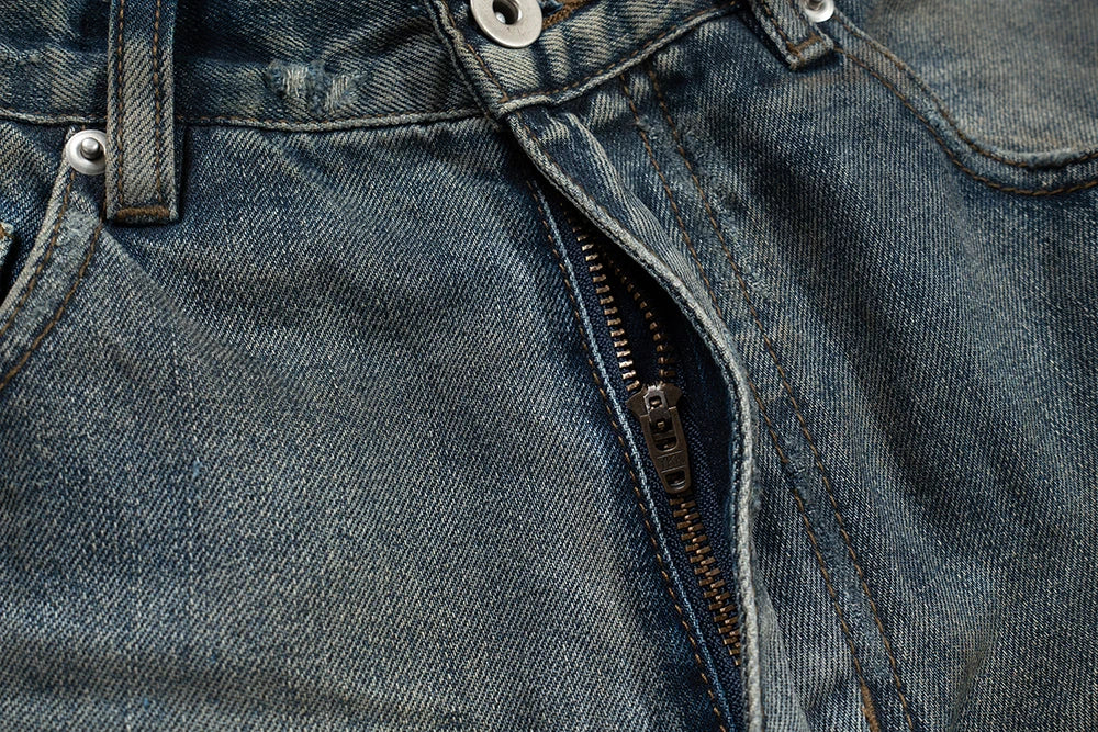 Harajuku Streetwear Washed Dirty Baggy Blue Jeans for Men and Women Straight Vintage Casual Denim Trousers Ropa Hombre Cargos Street King Limited