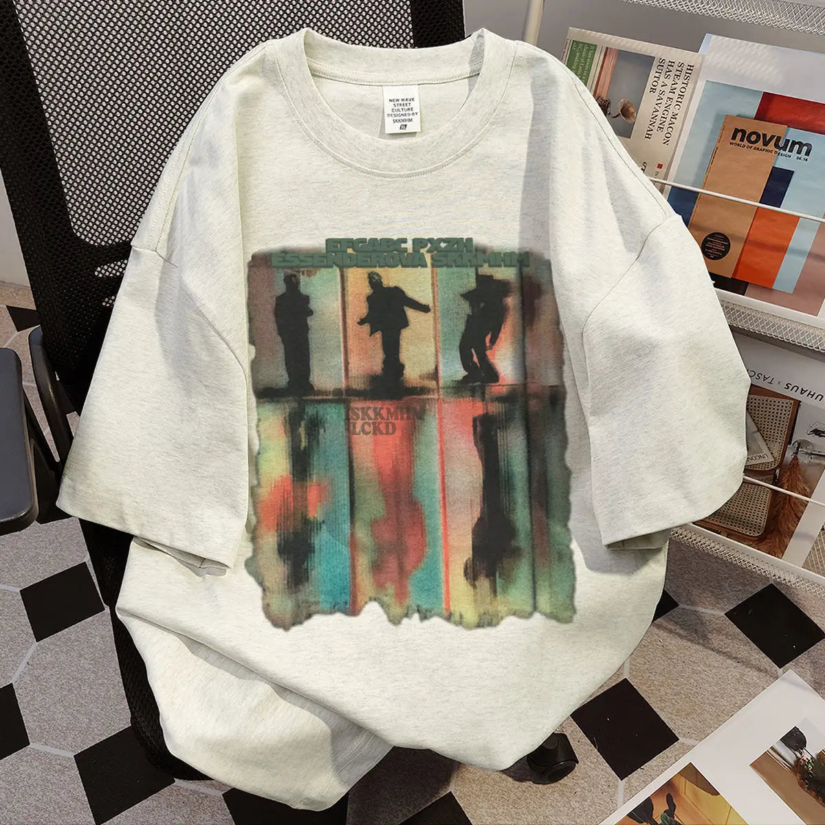 Pure cotton short-sleeved T-shirt for women and men in summer heavyweight pure cotton ins trendy American retro clothes y2k top Street King Limited