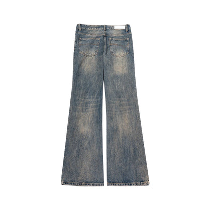boot cut distressed micro rugged mud dyed jeans unisex straight y2k pantalones hombre casual washed denim pants oversized unique jeans style 1731