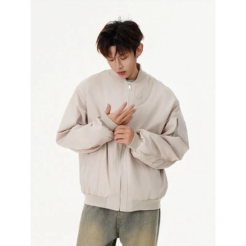 fashion spring autumn jacket men women streetwear fashion loose casual techwear bomber jacket cityboy baseball coat outerwear urban fashion pants