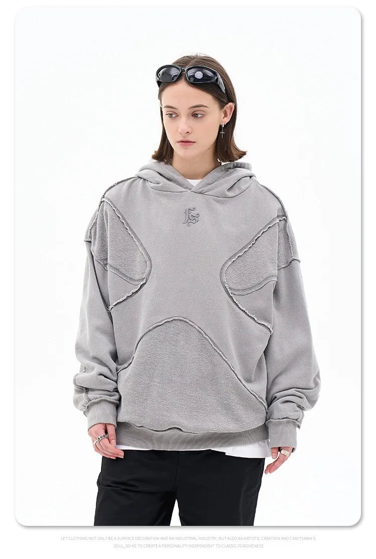 Reverse design process solid color hoodie Street King Limited