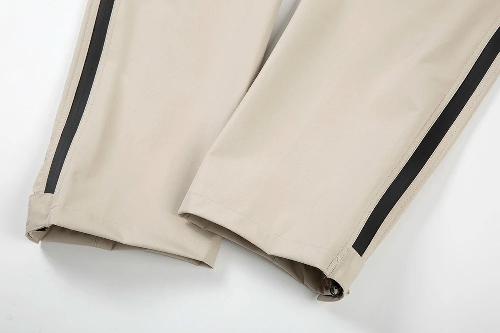 y2k pantalones hombre front two long zipper drawstring trousers unisex vibe style solid baggy cargo pants oversized overalls unique cargo style 629