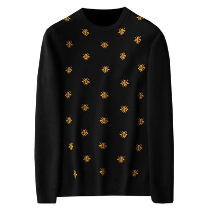 New 2022 men Luxury Winter gentleman embroidery Bees Knit Casual Sweaters pullover Asian Plug Size High quality Drake #E109 Street King Limited