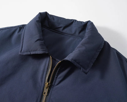 streetwear solid color baggy winter thick outwear jackets for men lapel casual loose windbreaker cotton padded clothes oversized unique default style 1131