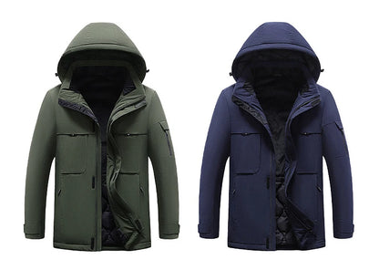 rainbowtouches heating jacket men winter electric heated clothes usb charging waterproof windbreaker heat outdoor skiing coat unique default style 5260