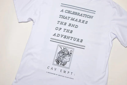 Men Woman CAVEMPT Tops Tee Summer Cotton Slogan Abstract Printing O-Neck Loose Classic All-match Casual C.E Short Sleeve Street King Limited