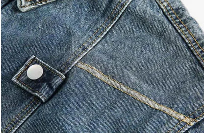 high street washed denim jacket mens 2024 spring trend oversize hip hop male coats color blocking motorcycle street outwear y2k unique jeans style 3637