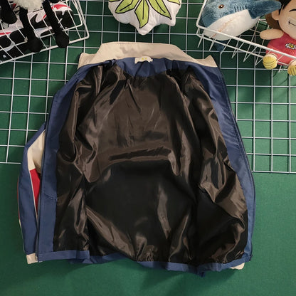hip hop varsity baseball jackets mens harajuku patchwork color block coats oversized casual loose thin windbreaker jacket unisex unique default style 4342