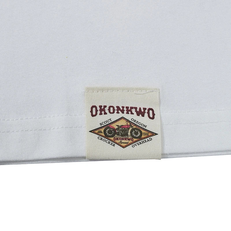 2022 Summer T Shirt  Men Amekaji Vintage High Quality Cotton Animal Printed Short Sleeve Tshirts Male Round Neck Casual Top Tees Street King Limited