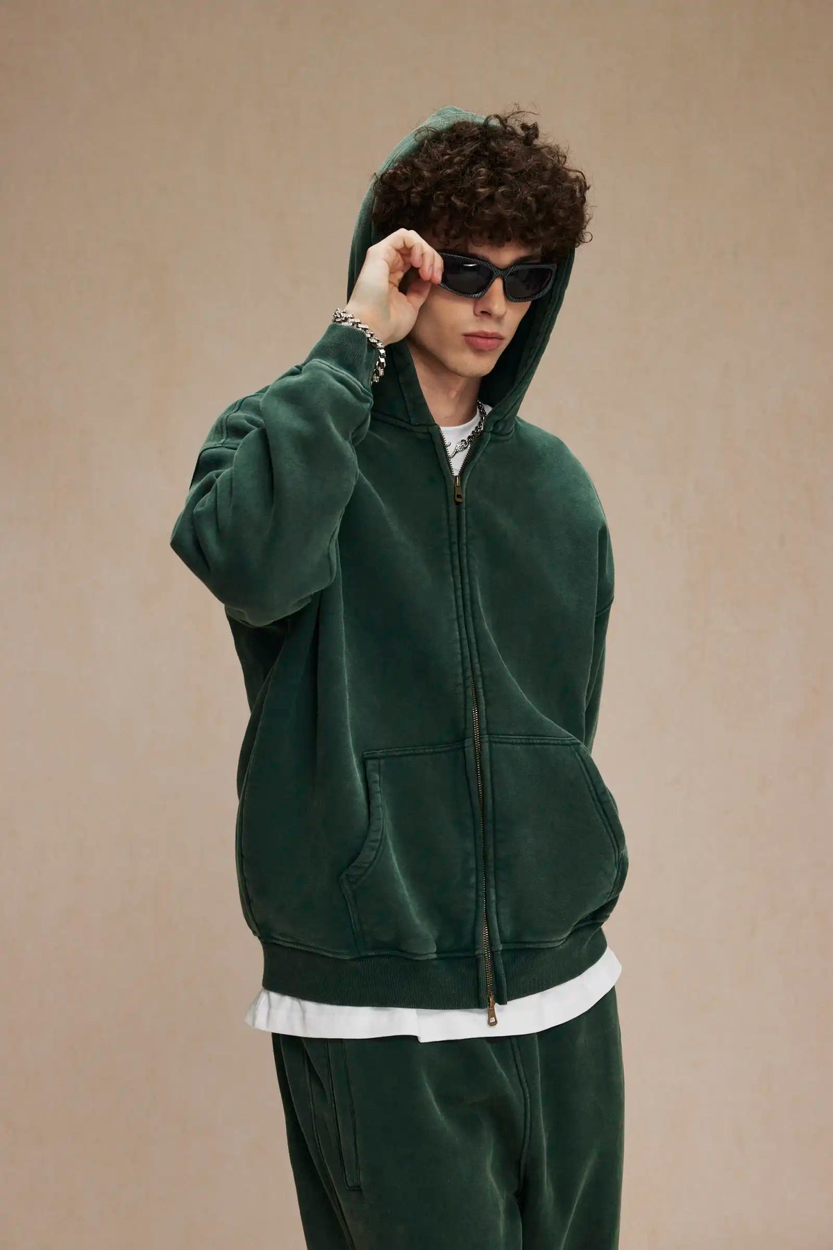 Batik fleece zippered hoodie Street King Limited
