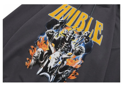 Rainbowtouches Hooded Unisex Sweatshirts Men Hip Hop Stylish Vintage Clothes Graphic Printing Essentials Comfortable Fashionable Street King Limited