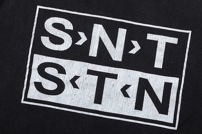 SAINT Short Sleeve Top Tees Men Woman Best Quality Space Exploration Cartoon Photo O-Neck Versatile T Shirt Street King Limited