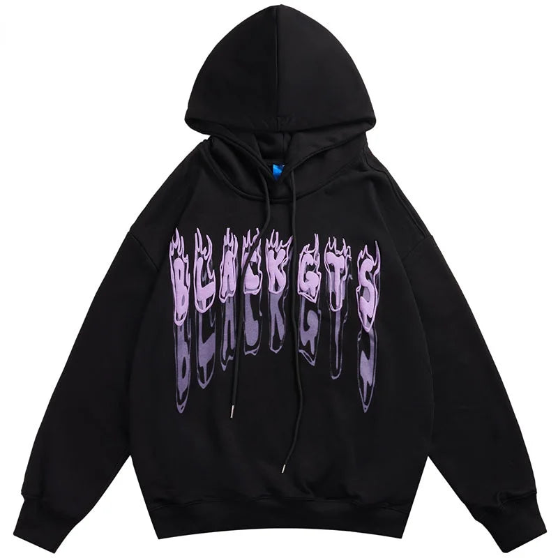 Hoodie Sweatshirt Streetwear Hip Hop Graphic Letter Print Punk Gothic Men Women 2022  New Harajuku Fashion Casual Loose Pullover Street King Limited