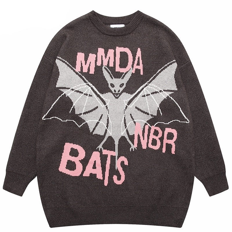 "Man Bat" Unisex Men Women Streetwear Graphic Sweater Daulet Apparel