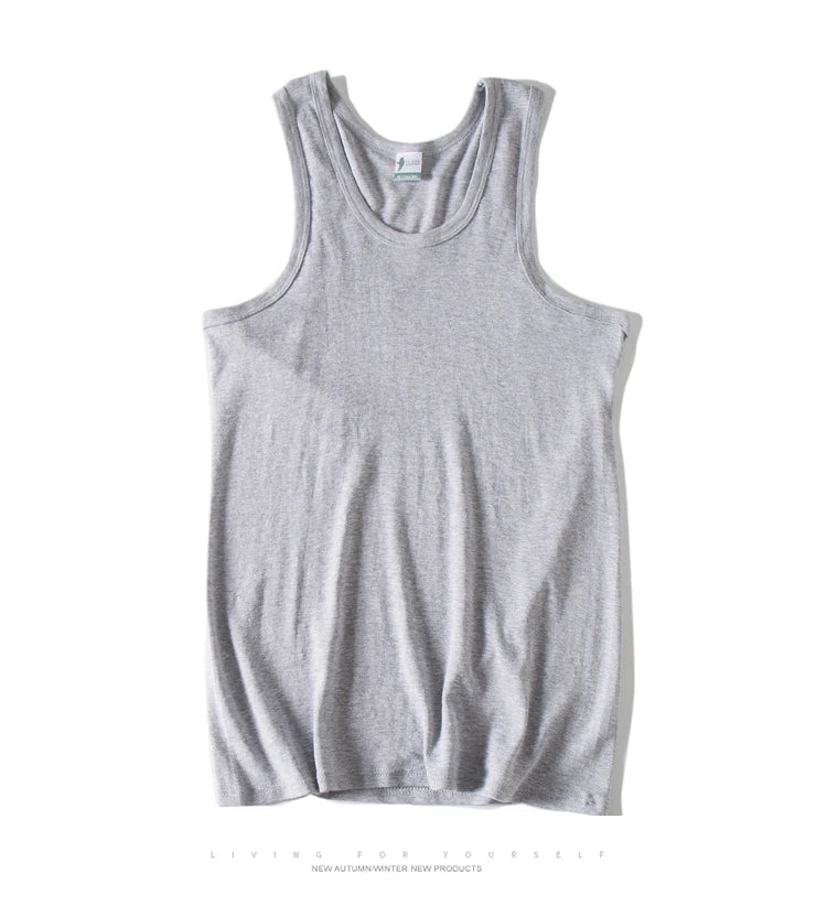 Hot Sale 3pcs / 100% Cotton Mens Sleeveless Tank Top Solid Muscle Vest Undershirts O-neck Gymclothing Tees Whorl Tops Street King Limited