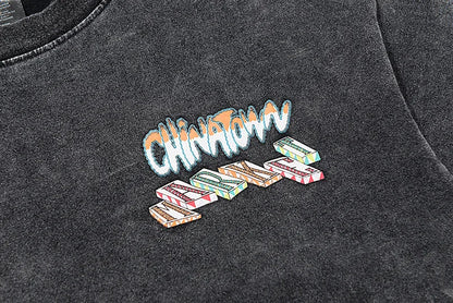 Rainbowtouches 2022 New Brand Men's T-Shirt Unisex High Street Vintage Graffiti Loose Casual Dark Shirts Street Fashion Hip Hop Street King Limited