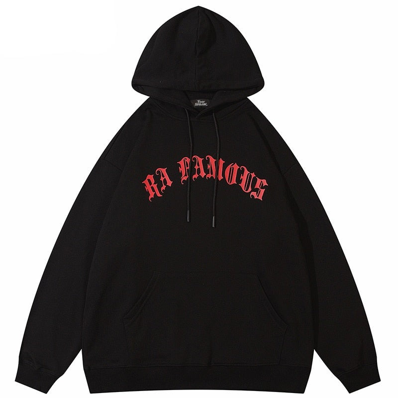 "Red Clouds" Unisex Men Women Streetwear Graphic Hoodie Daulet Apparel