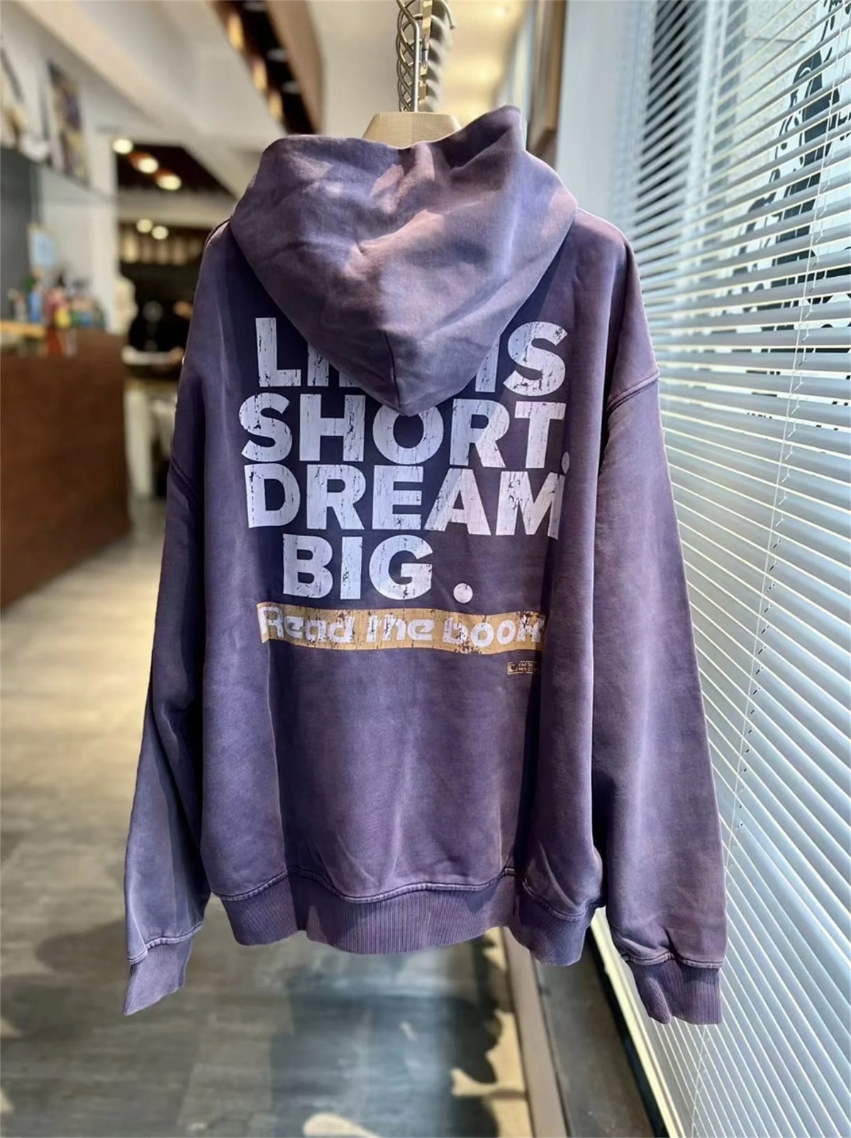 FP Brand Fashion New REEBORN Cracked Slogan Print High-Street Oversized Casual Cotton Hoodie Sweatshirt Street King Limited