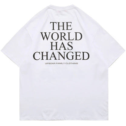 Aolamegs Men Horror Hand Earth Printed T-shirt Summer Gothic Hip Hop Style Tee Tops Cotton Oversized Short Sleeve Men's Clothing Street King Limited