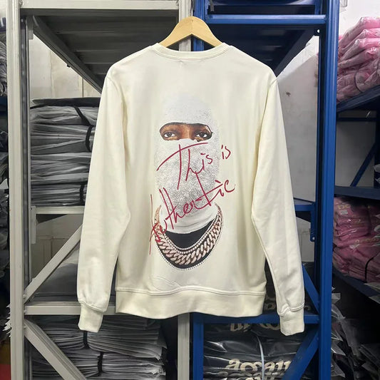 Black Rice White IH NOM UH NIT Hoodies Gold Necklace Masked Men Printing Men Woman Good Quality Casual Sweatshirts Street King Limited