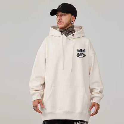 Autumn Motorcycle Men's Printed Hoodies Hip Hop Fashion Streetwear Baggy Sweatshirts Hombre Vintage Pullover Fleece Y2K Hoodie Street King Limited