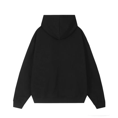 Hip Hop Punk Hoodie Sweatshirt 2023 Autumn Zipper Design Solid Color Hoodies Pullover Harajuku Cotton Sweat Shirt Street King Limited