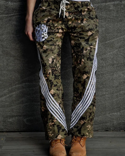 american high street fashion striped letter printed trousers men y2k harajuku retro personality casual oversized wide leg pants unique default style 3334