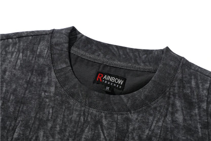 Rainbowtouches 2022 New T-Shirt Mens Tie Dye T-Shirts Cotton High Street Fashion Women Cyber Celebrity Couple T-Shirt Unisex Top Street King Limited