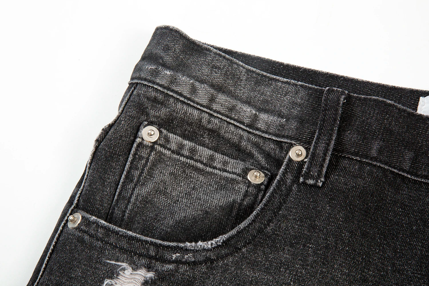 Hip Hop Washed Knee Hole Baggy Wide Leg Casual Jeans for Men Y2K Ripped Loose Distressed Denim Trousers Oversized Cargo Pants Street King Limited