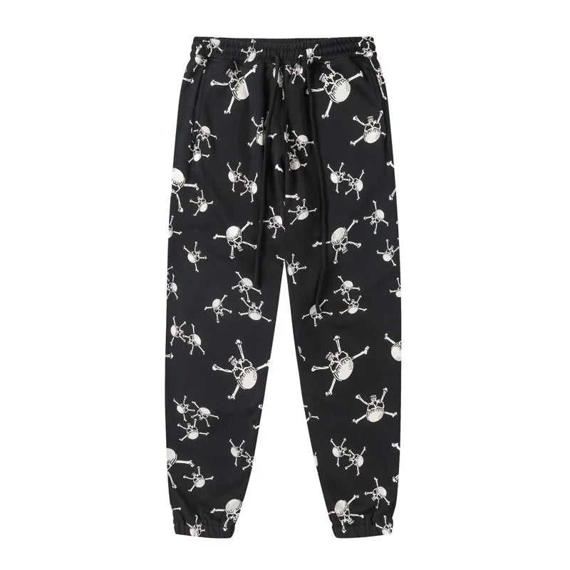 new 2023 hot luxury men classic skull head black saint comfortable cotton parkour sweat casual pants sweatpants 710 casual joggers