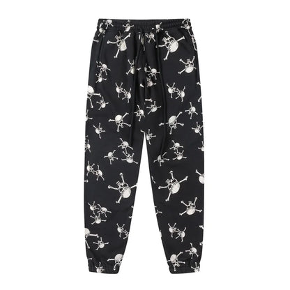 new 2023 hot luxury men classic skull head black saint comfortable cotton parkour sweat casual pants sweatpants 710 casual joggers