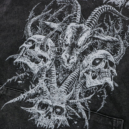 "Wit Horns" Unisex Men Women Streetwear Graphic Hoodie Daulet Apparel