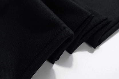 New Black Color Straight Boot Cut for Men Streetwear Loose Baggy Suit Pants Ropa Hombre Oversized Casual Flare Trousers Street King Limited