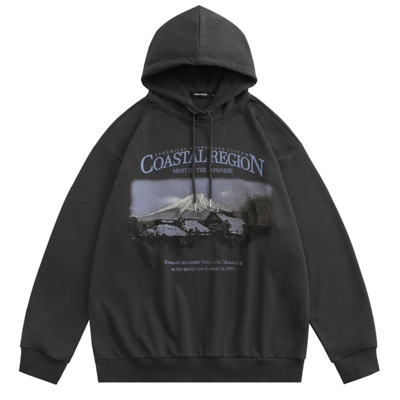 "Coastal Region" Unisex Men Women Streetwear Graphic Hoodie Daulet Apparel