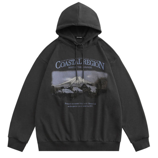 "Coastal Region" Unisex Men Women Streetwear Graphic Hoodie Daulet Apparel