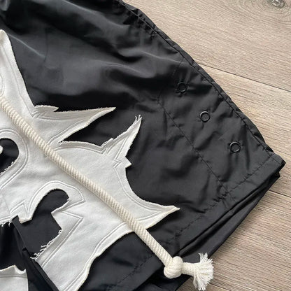 New 2023 Novelty High Comfortable Billionaire Embroidery Skateboard Street Cotton Casual Shorts Kanye Hip-hop Parkour #530 Street King Limited
