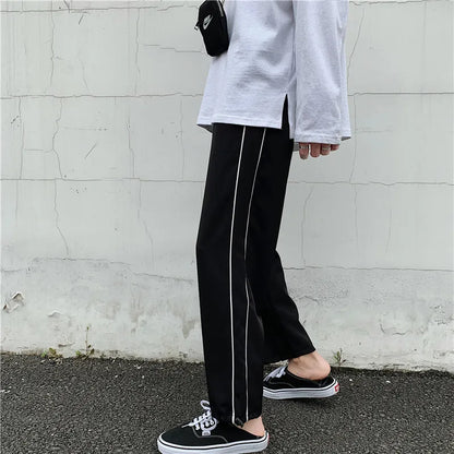 Black Casual Pants Men Fashionable Oversized Sports Pants Men Streetwear Hip-hop Loose Wide Leg Pants Mens Joggers Trousers Street King Limited