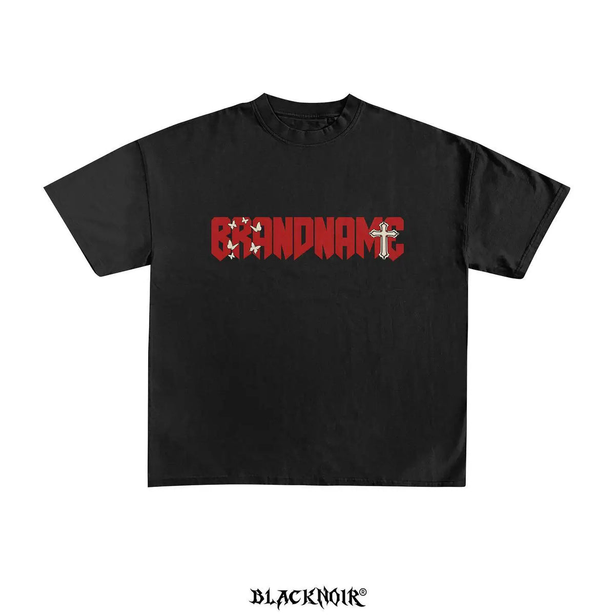 American Cross butterfly Print graphic t shirts 2024 y2k tops high quality cotton oversized t shirt harajuku goth women clothing Street King Limited